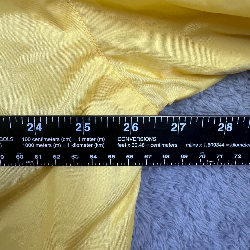Tommy Hilfiger Golf Windbreaker Anorak Mens XL Yellow Y2K Quarter Zip Hooded - Picture 3 of 10